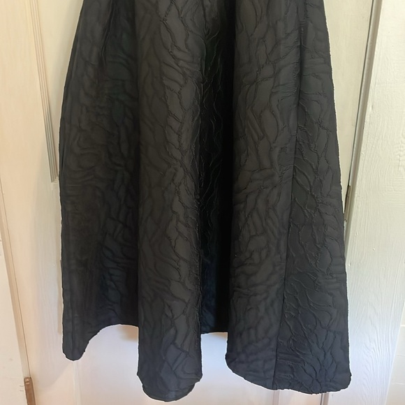 New Abbey Glass Victoria Black Textured Satin Jacquard Dress size Small - Picture 10 of 16